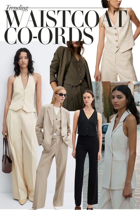 Waistcoat co-ords are trending 🤍🤍
Workwear ideas | Office outfits | Spring work outfit | Coord | Matching set | Suit three piece | Two piece | Tailoring | Smart casual 

#LTKparties #LTKworkwear #LTKSeasonal