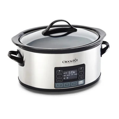 Crockpot 6-Quart Slow Cooker With Mytime Technology, Programmable Slow Cooker, Stainless Steel | Wayfair North America