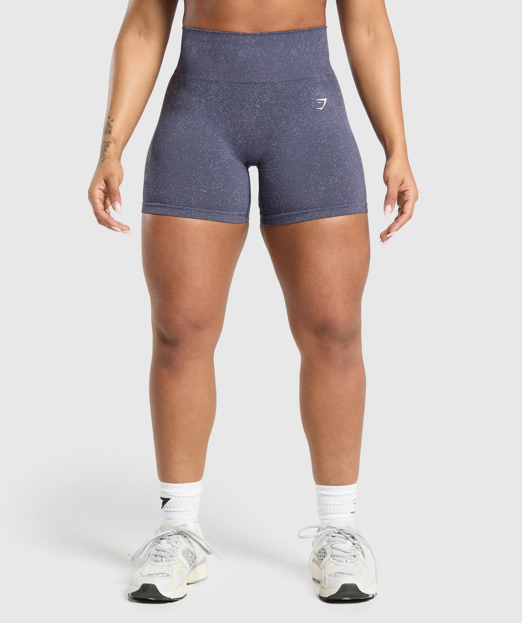 Gymshark Adapt Fleck Seamless Shorts - Weighted Purple/Metal Purple | Gymshark US