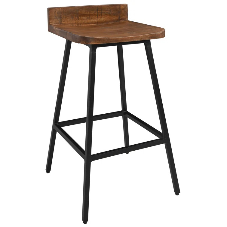 Muriel Solid Wood 27" Counter Stool (Set of 2) | Wayfair North America