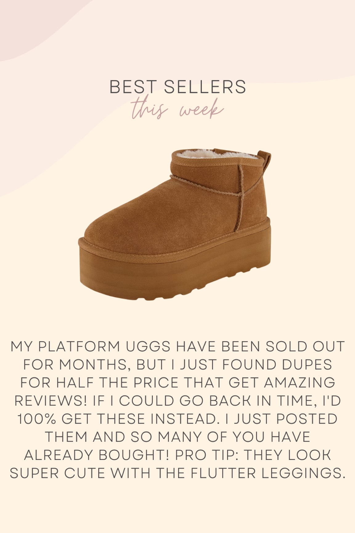 Ugg platform mini lookalikes for half the price! 

#LTKshoecrush