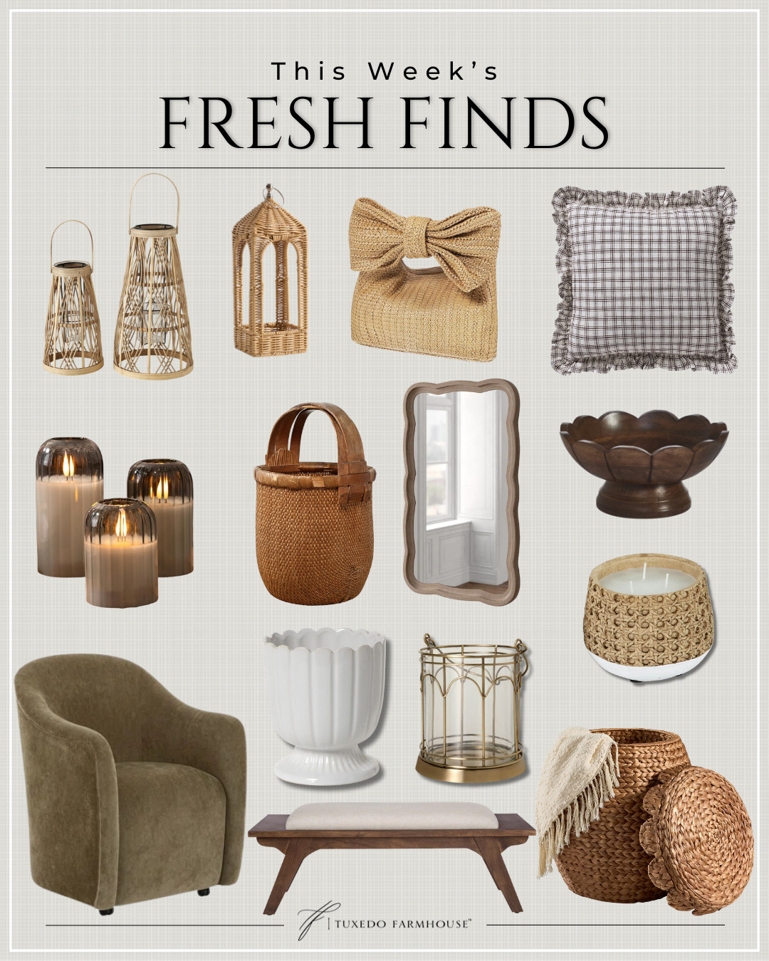 This week’s fresh finds 🤍✨
So many good pieces this week. I’m especially loving the mix of cozy + elevated details in this roundup 🌿
These are the kind of finds that are easy to layer in and make your home feel refreshed without a full redo 👀
Everything is linked—tap to shop your favorites before they’re gone 💫 #LTKhome #LTKfinds #freshfinds 

 #LTKSeasonal #LTKHome #LTKSaleAlert