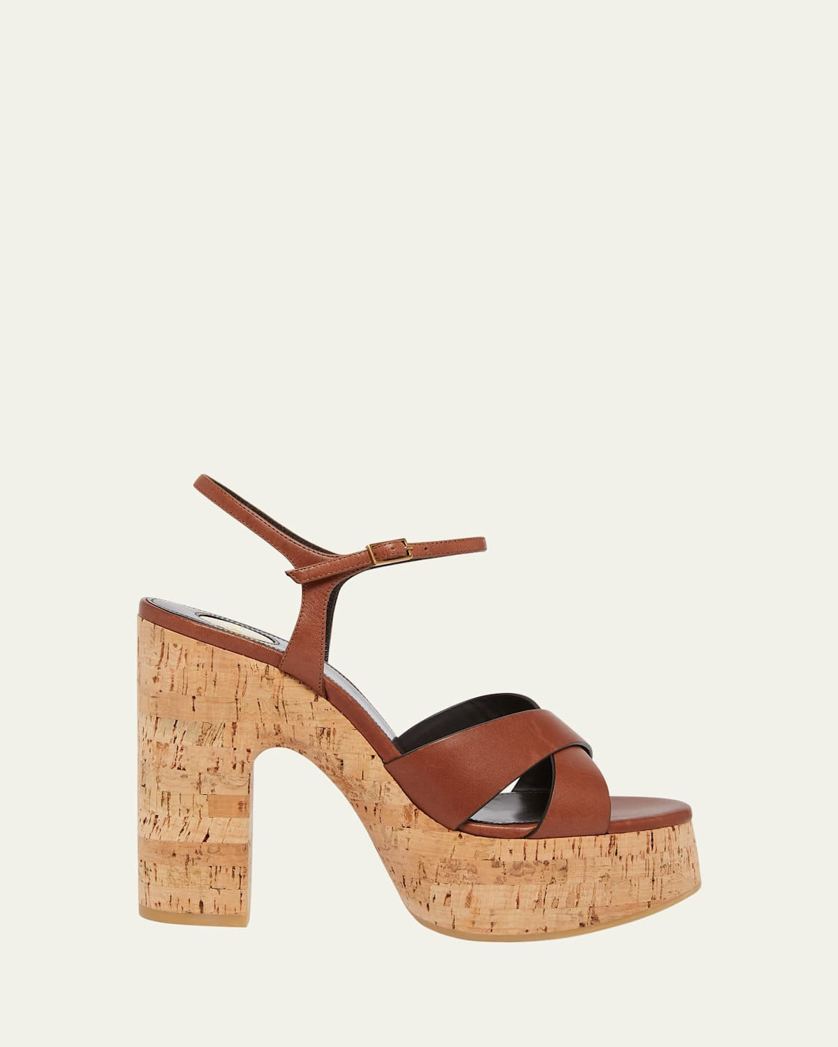 Bianca Leather Cork Platform Sandals | Bergdorf Goodman