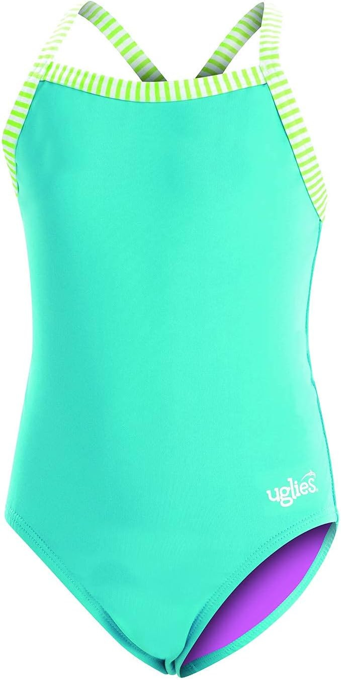 Dolfin Uglies Girls' Swimsuit - Athletic Practice Suit with Criss-Cross Straps | Amazon (US)