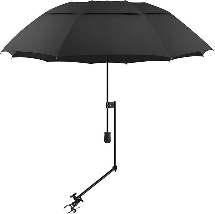 XLINGZA UPF 50+ Beach Umbrella with Adjustable Universal Clamp | Amazon (US)