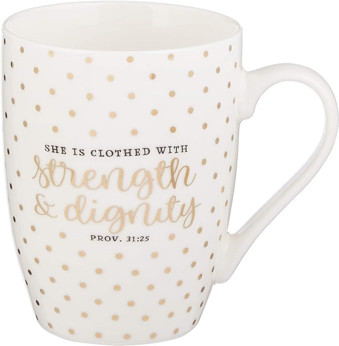 Amazon.com: Strength & Dignity Proverbs 31:25 Ceramic Christian Coffee Mug for Women and Men - In... | Amazon (US)