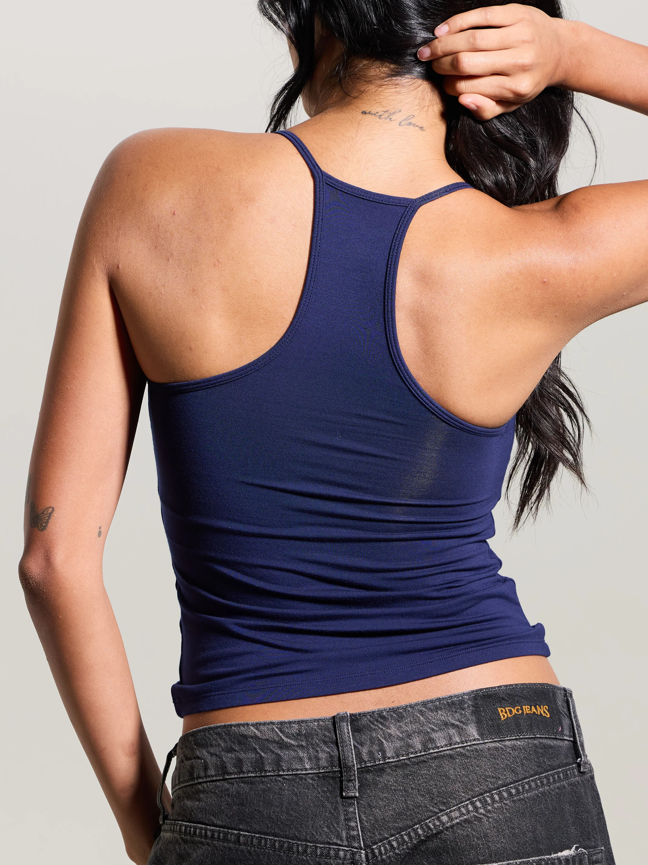 Strappy V-Neck Racerback | Klassy