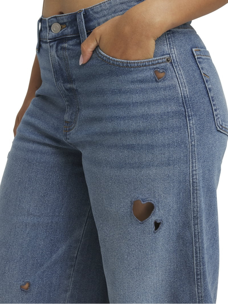 Mills by Millie Bobby Brown Women's Wide Leg Jean, Sizes 00-18 | Walmart (US)