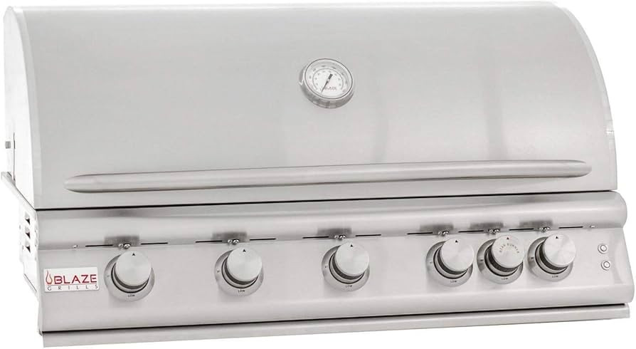 Blaze LTE 40-Inch 5-Burner Built-in Natural Gas Grill with Rear Infrared Burner & Grill Lights - ... | Amazon (US)