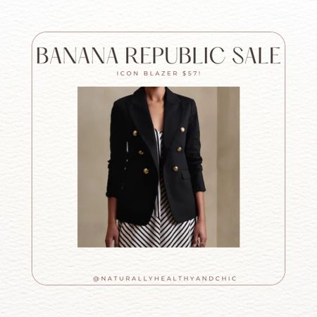 Famous icon blazer. Blazer with grommets. Banana republic sale . 

#LTKsalealert #LTKworkwear #LTKstyletip