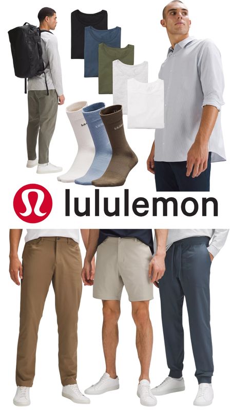 Lululemon For The Guys - including Thomas’s favorite items (ABC pants, joggers + tees)! 