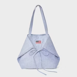 Americana Pinstripe USA Flag Canvas Tote Bag - Wild Fable™ Blue | Target