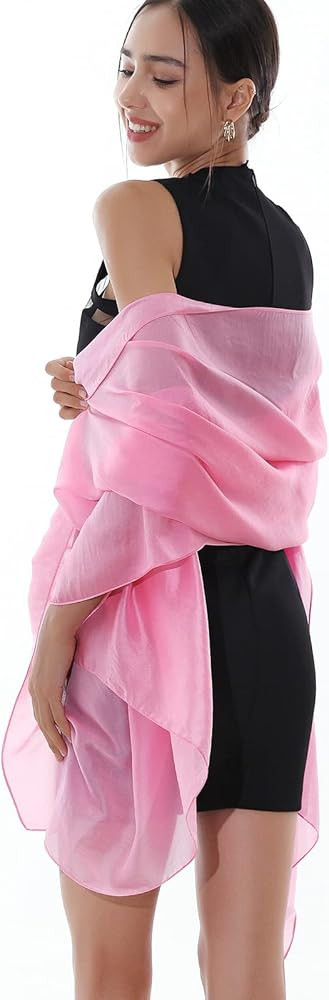 RIIQIICHY Shawls Wraps for Evening dresses Scarfs for Women Formal Shawl for Wedding Like Chiffon... | Amazon (US)