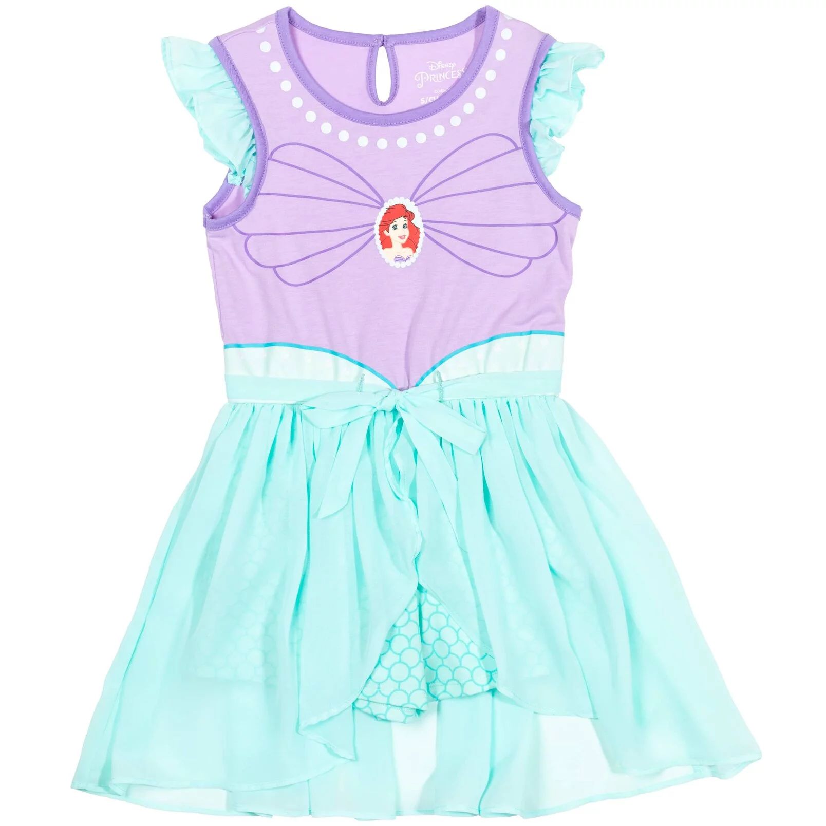 Disney Princess Ariel Little Girls Romper and Skirt Toddler to Big Kid | Walmart (US)