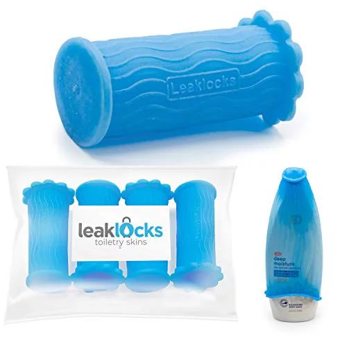 Leak Locks: 4 Pack Toiletry Skins for Leak Proofing Travel Containers in Luggage. Protects Standa... | Walmart (US)