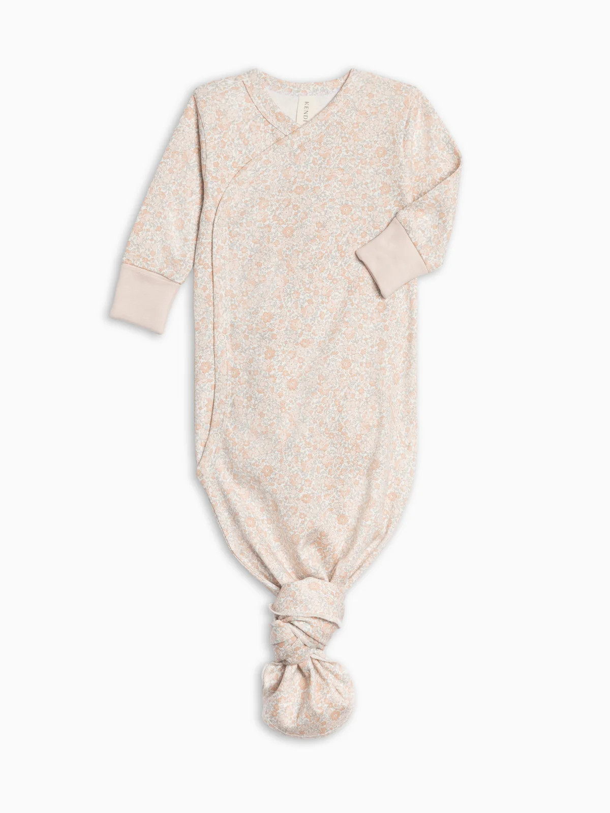 Indy Kimono Gown - Belmont Floral / Powder + Shell | Colored Organics