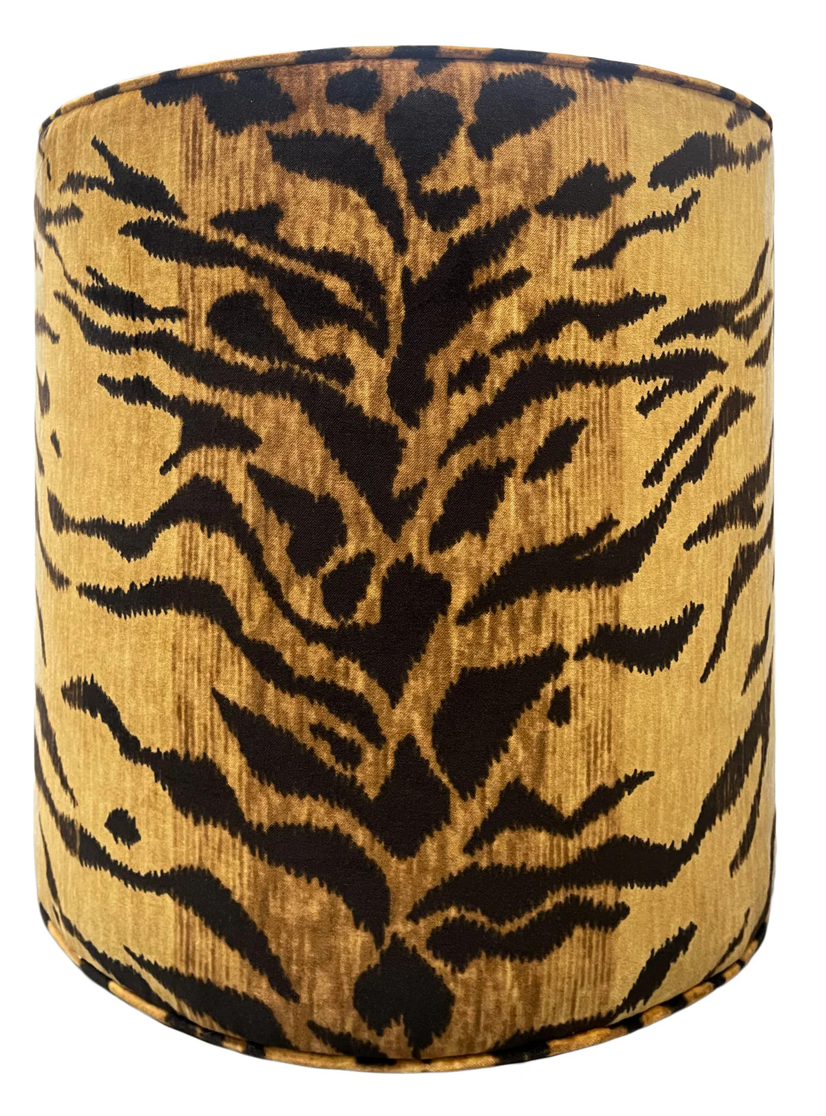 THE TIGHT ROUND OTTOMAN :: BENGAL VELVET // SAND | LITTLE DESIGN COMPANY