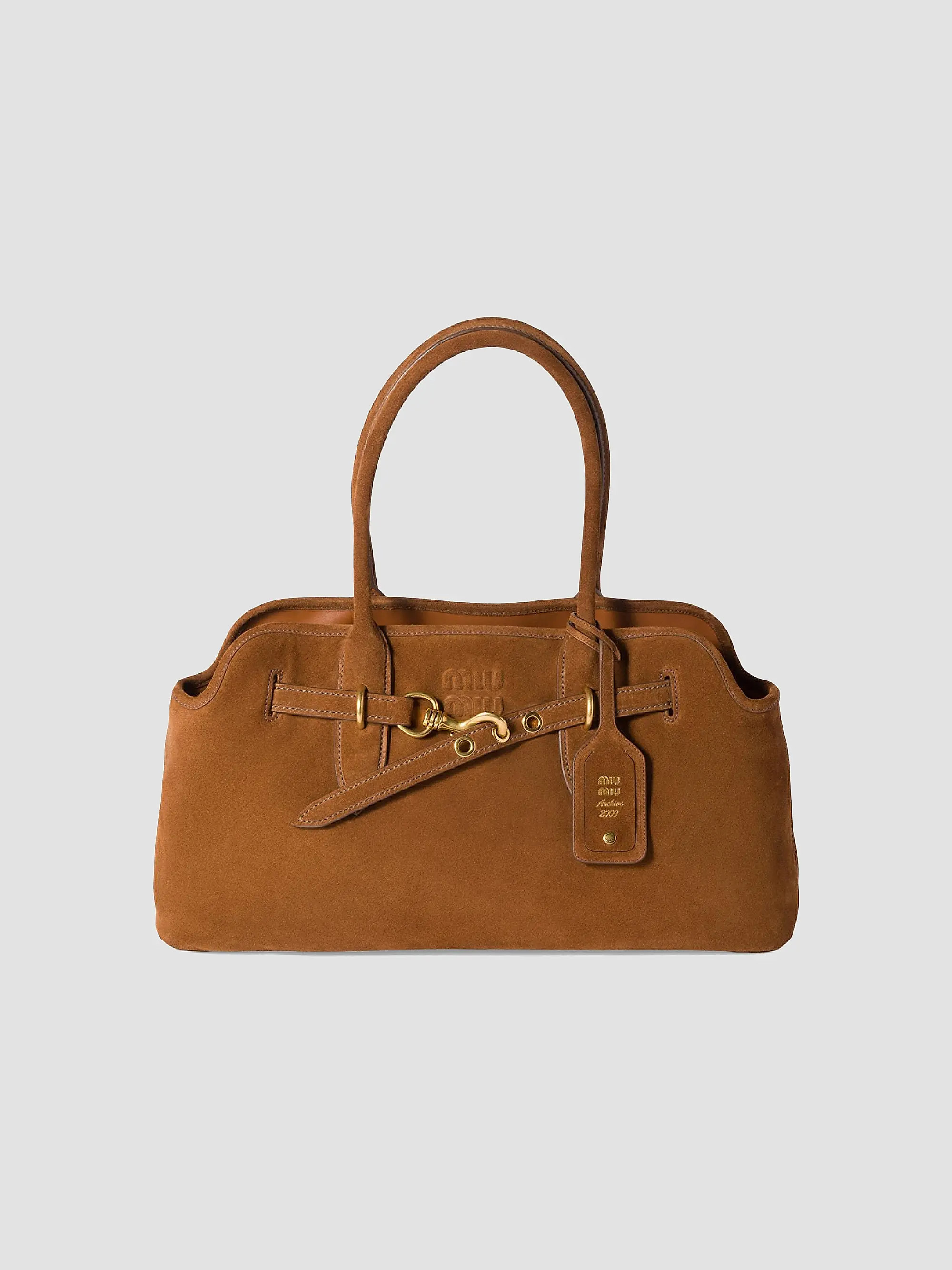 Miu Miu Aventure Suede Shoulder Bag | Saks Fifth Avenue | Saks Fifth Avenue