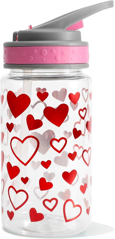 Home Tune 15oz Kids Water Drinking Bottle - Tritan BPA Free, Wide Mouth, Flip Sip Top, Easy Open,... | Amazon (US)