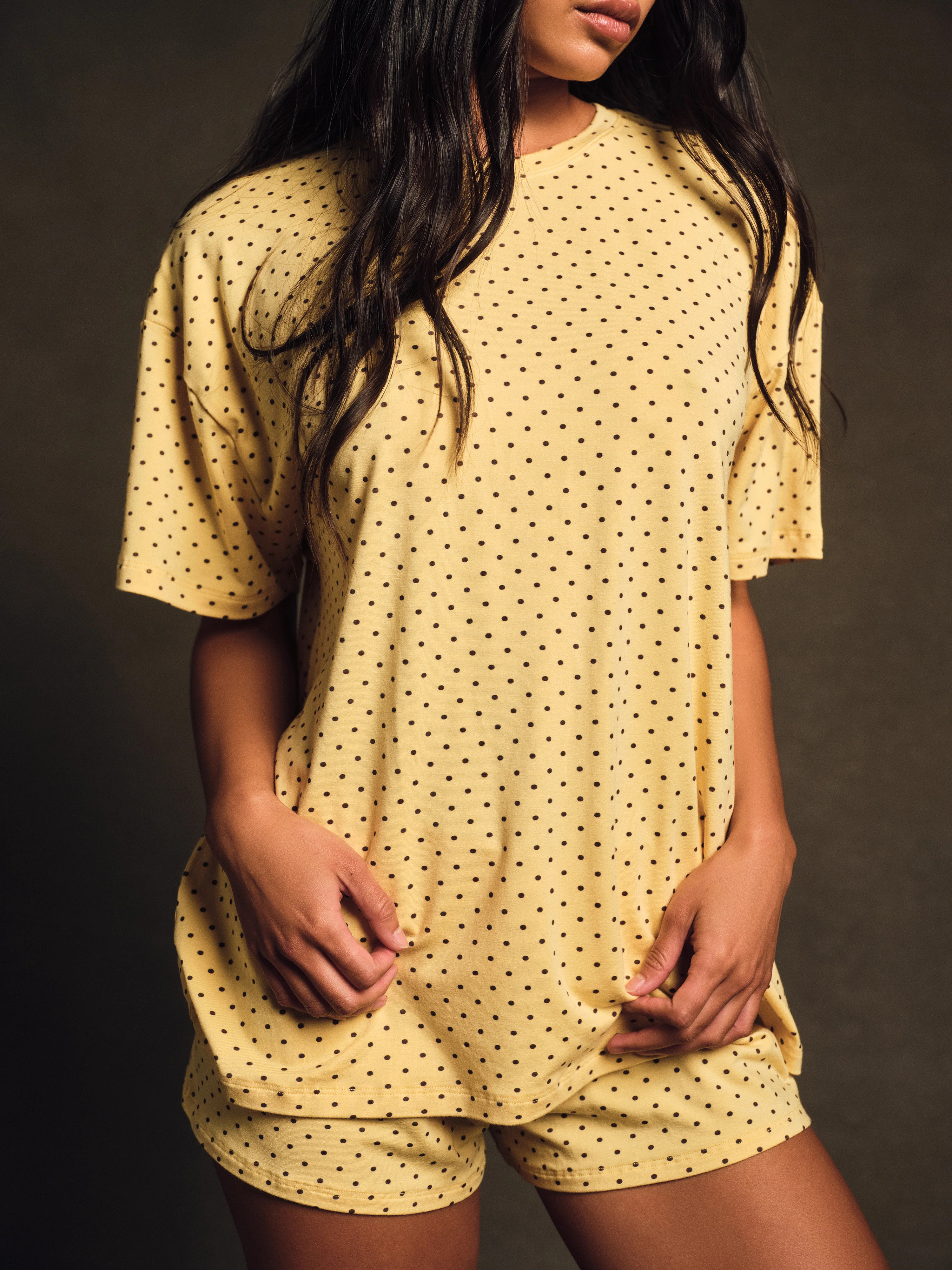 comfort polka dot boxy tee | SET Active