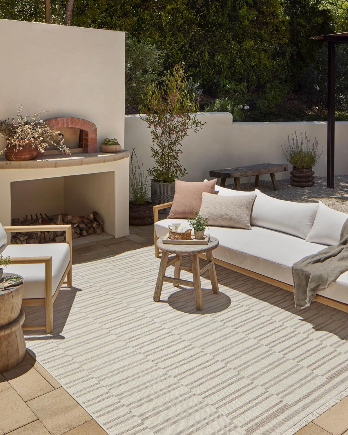 Loloi Amber Lewis Malibu Ivory/Dove 11'-4" x 15' Area Rug | Amazon (US)