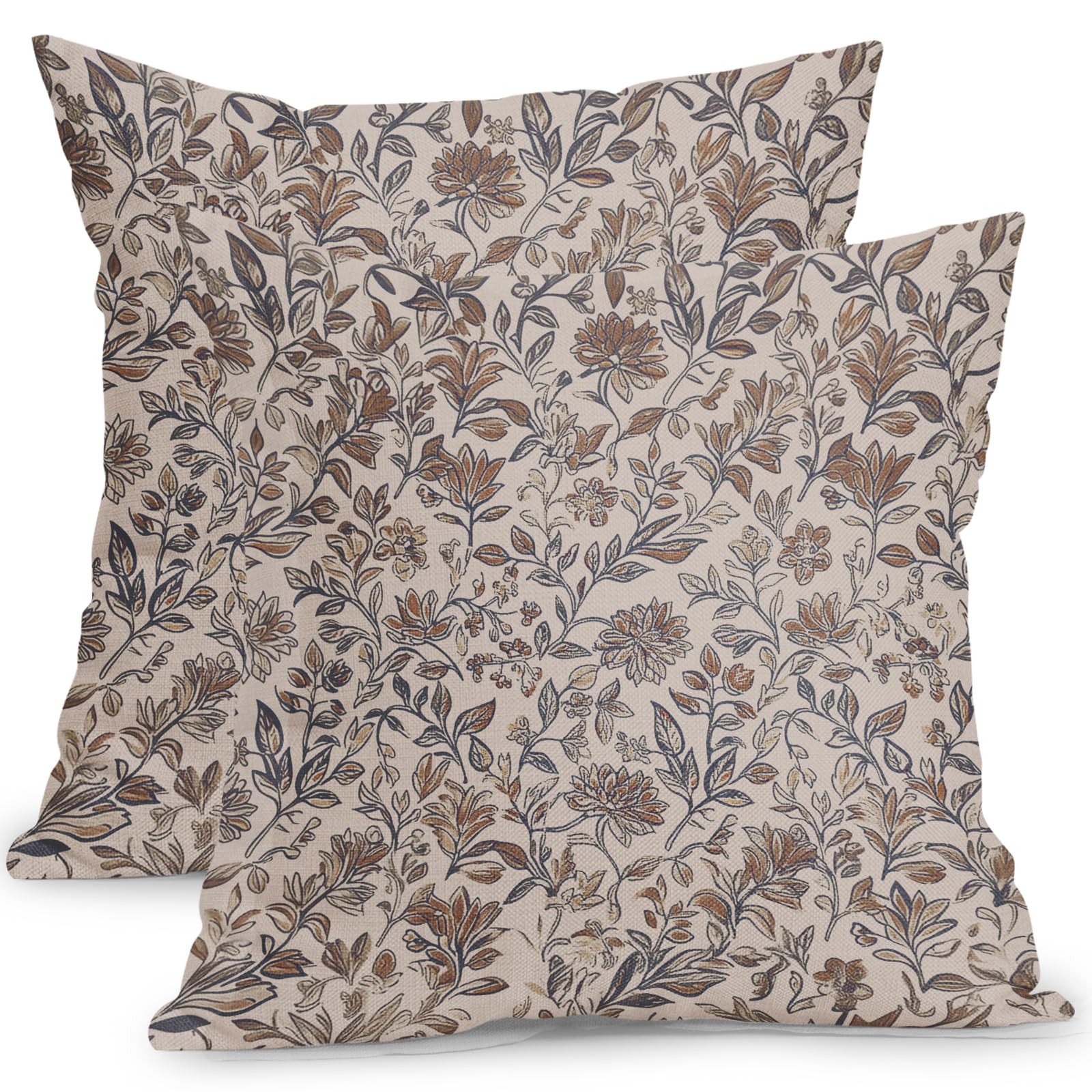 Floral Brown Blue | Amazon (CA)