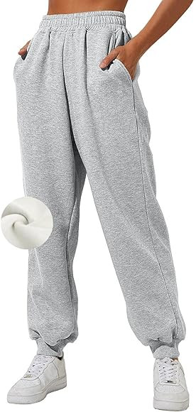 Yovela Womens High Waisted Baggy Sweatpants 2023 Fall Jogger Pants Y2k Trendy Lounge Trousers wit... | Amazon (US)