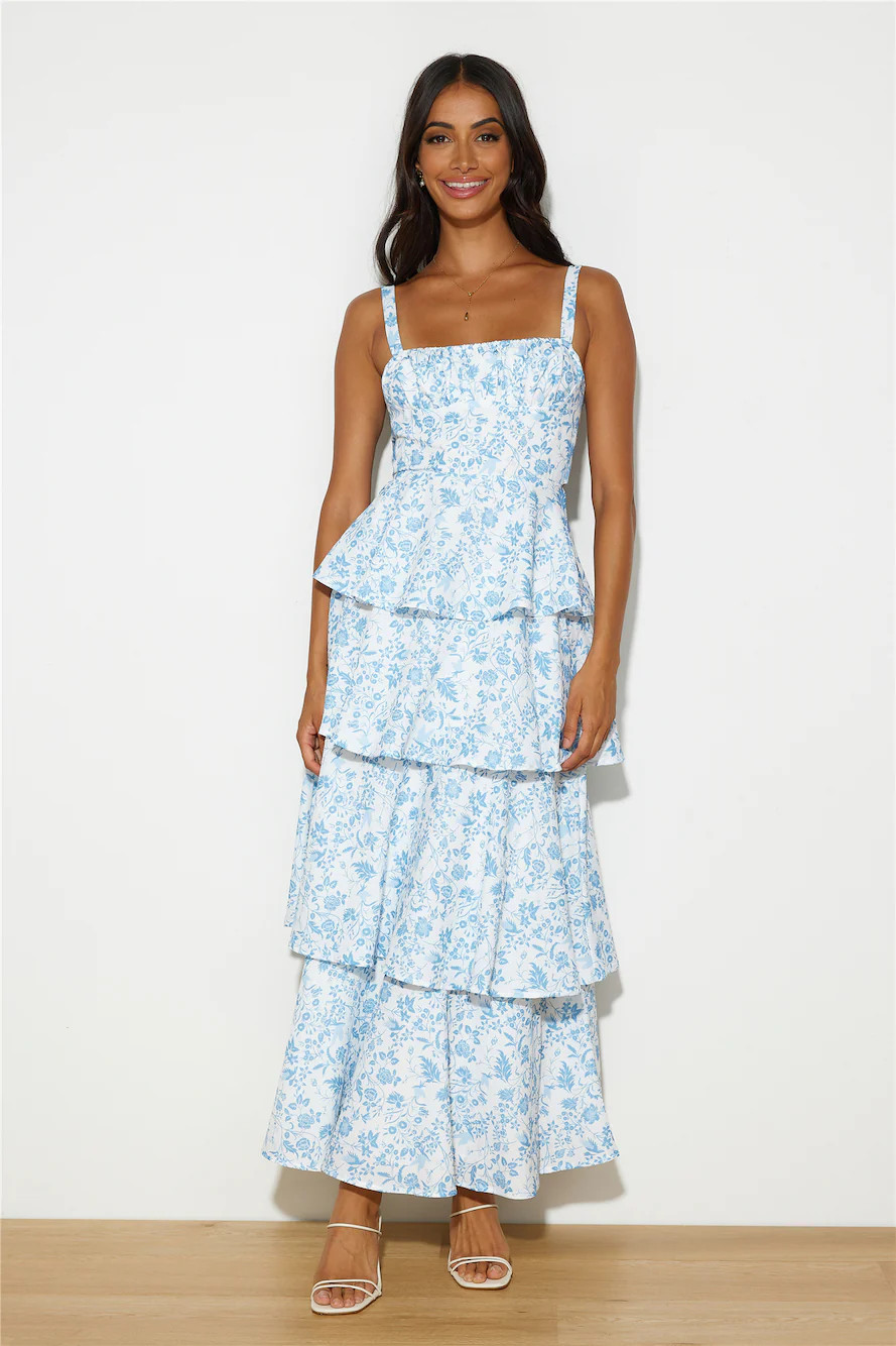 Full Of Fun Maxi Dress Blue | Hello Molly (US)