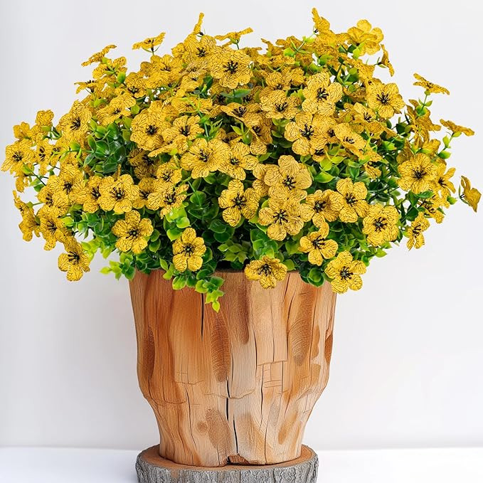 Lnoicy Artificial Flowers for Outdoor,Faux Plants Decoration,10pcs Plastic Flowers for Indoor Gar... | Amazon (US)