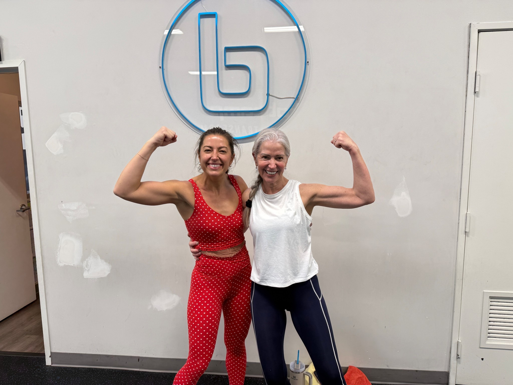 this one’s a core memory.

my mom came to Burn Boot Camp with me for the first time and absolutely crushed it. showing up, trying something new, lifting heavy things, laughing through the hard parts. i am so proud of her i could cry.

movement looks different in every season of life and this was such a sweet reminder that strength is not about age or aesthetics. it’s about courage, consistency, and saying yes even when something feels intimidating.

also yes we had to flex after because obviously.

wearing my favorite matching workout set that actually supports, stays put, and makes me feel confident during strength training days. comfortable enough to move. cute enough to want the photo.



burn boot camp outfit, mother daughter workout, gym outfit women, supportive sports bra, high rise workout leggings, strength training outfit, workout motivation, fitness over 40, fitness over 60, women lifting weights, matching workout sets, gym confidence, activewear try on

#LTKValentine #LTKmomlife #LTKfitnessgoals