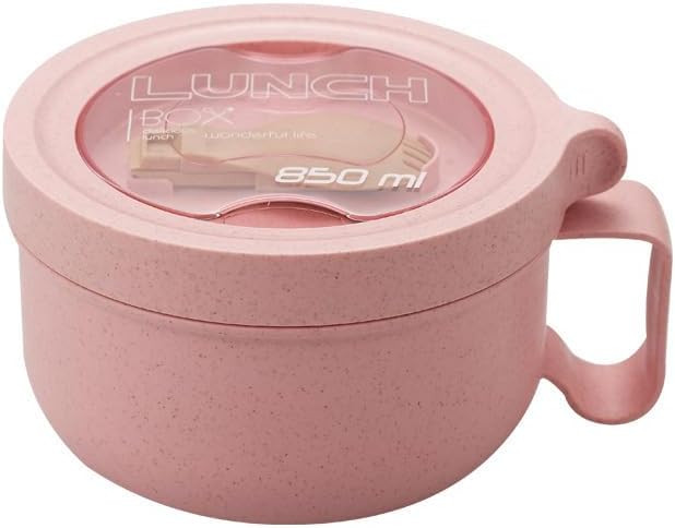 Rarapop 28.7oz Microwave Soup Bowl Containers with Lids, Wheat Straw Ramen Noodles Cup Mug for In... | Amazon (US)