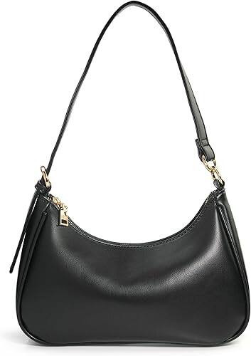 Vulpecula Spade - Women's Crescent Shoulder Bag Vegan Leather Chain Cross body bag Convertible Handbag - Black | Best Buy U.S.