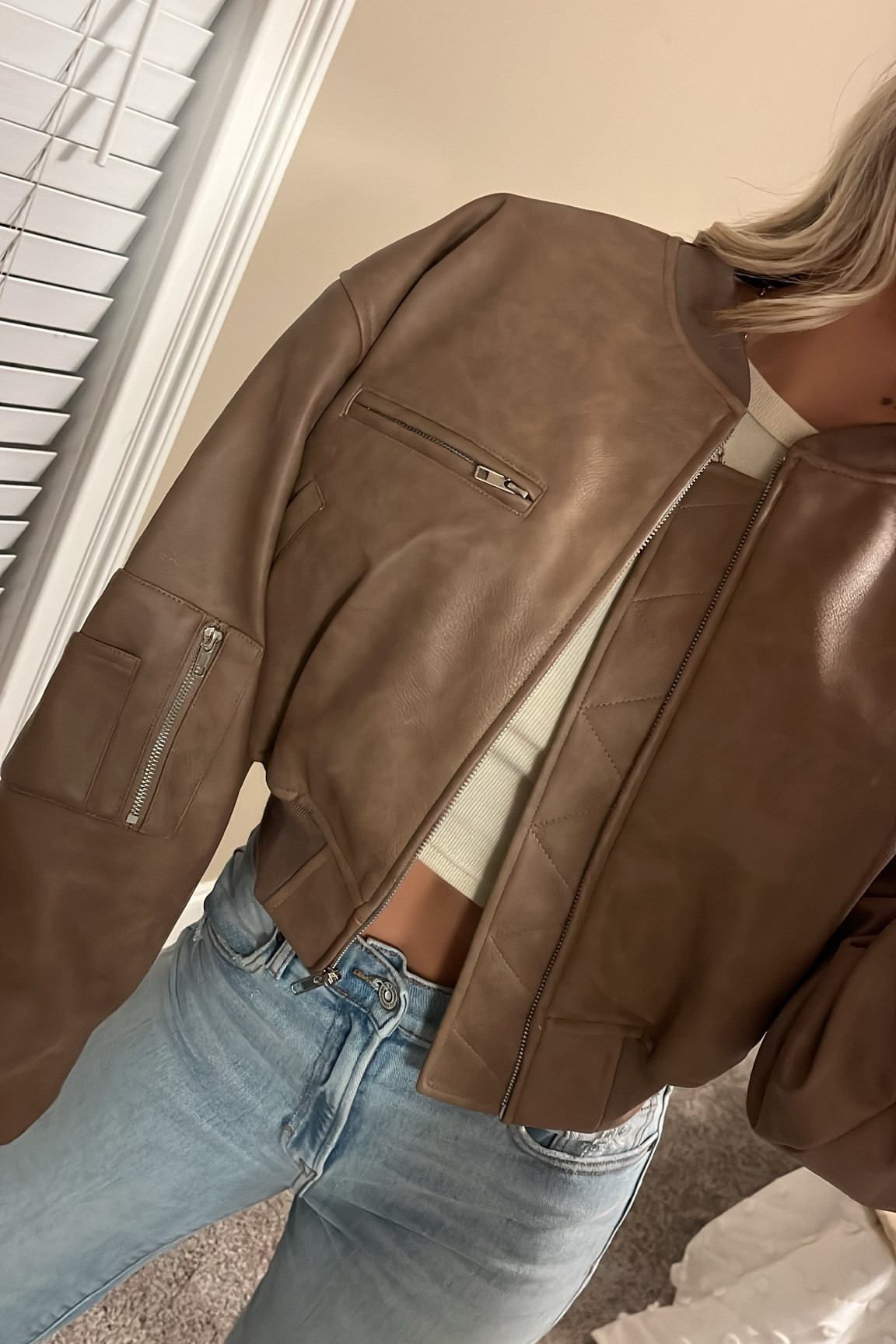 Cutest leather jacket. Color is so perfect and will match EVERYTHING!!! Code BETHANY20 gets you a discount! 🥰

#LTKSeasonal #LTKWorkwear #LTKStyleTip