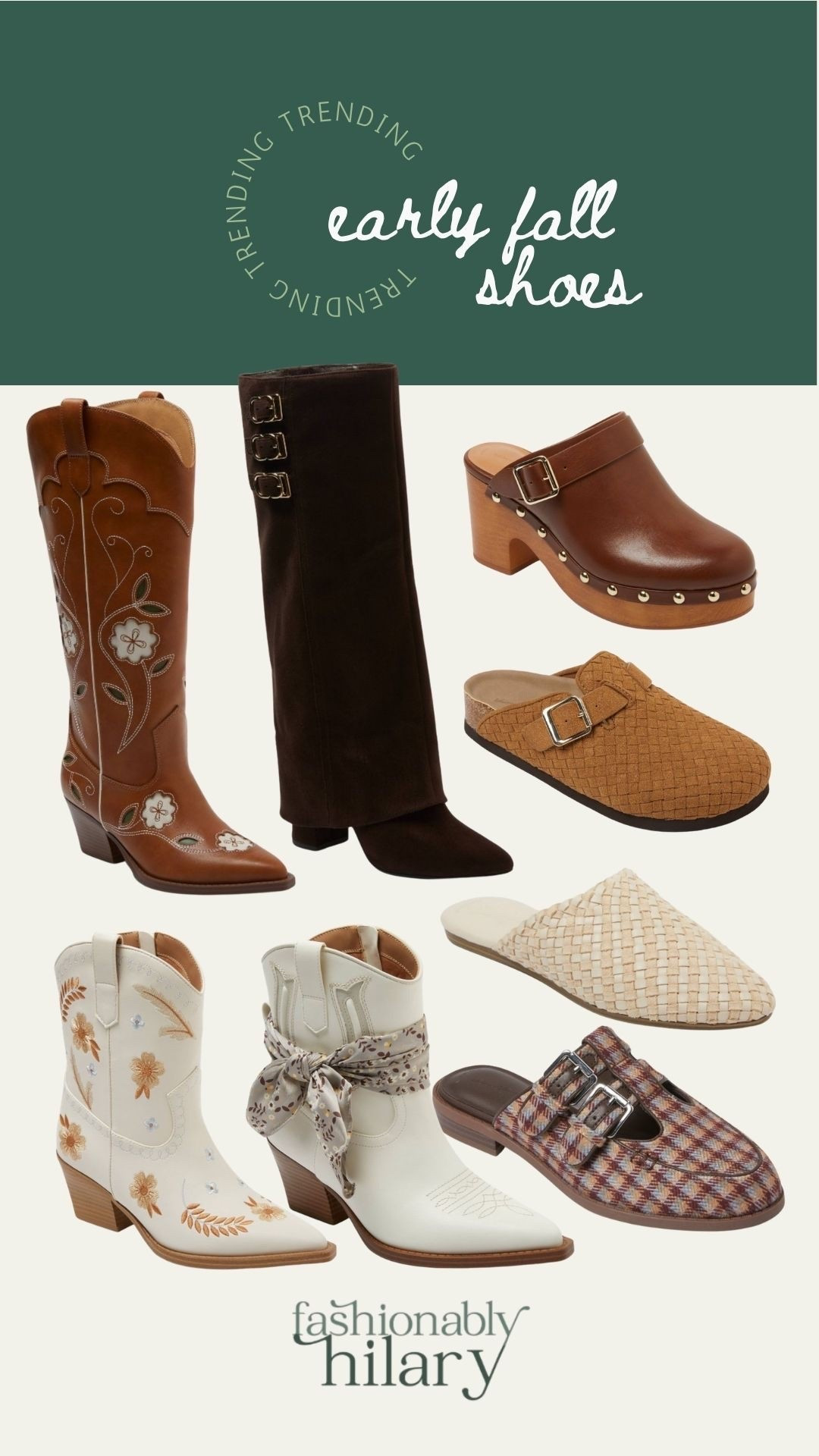 Y’all, @Target has some of the cutest fall shoes this year, and you won’t believe the prices. These are the latest trends that are everywhere, but these are so affordable. From embroidered cowboy boots to these adorable mules, I’m loving all of these. 
Plaid mules, wooden clog, fall shoes

#LTKSeasonal #LTKMidsize #LTKSaleAlert