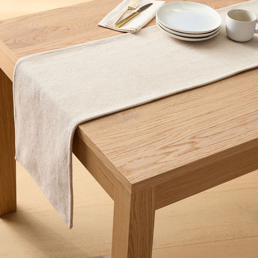 Textured Canvas Cotton Runner | West Elm (US)