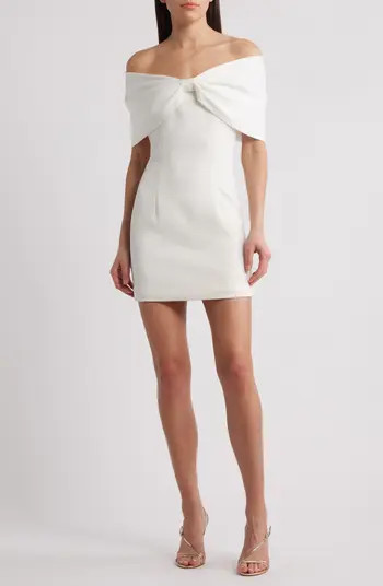 Sonya Moda Belluno Off the Shoulder Minidress | Nordstrom | Nordstrom