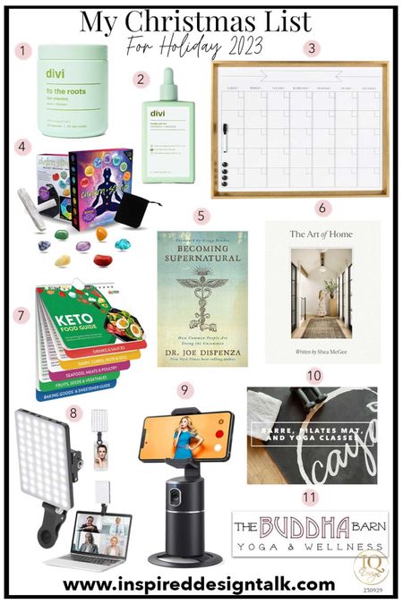Christmas gifts ideas for women over 40! Holiday gifts, Coffee table book, keto food guide, ring light, budda barn, Pilates reformer, divi hair serum and vitamins  

#LTKHoliday #LTKGiftGuide #LTKfindsunder50