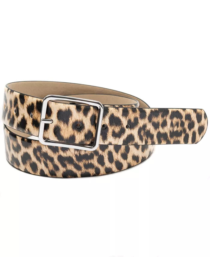 Animal Print Panel Belt, Created for Macy's | Macy's