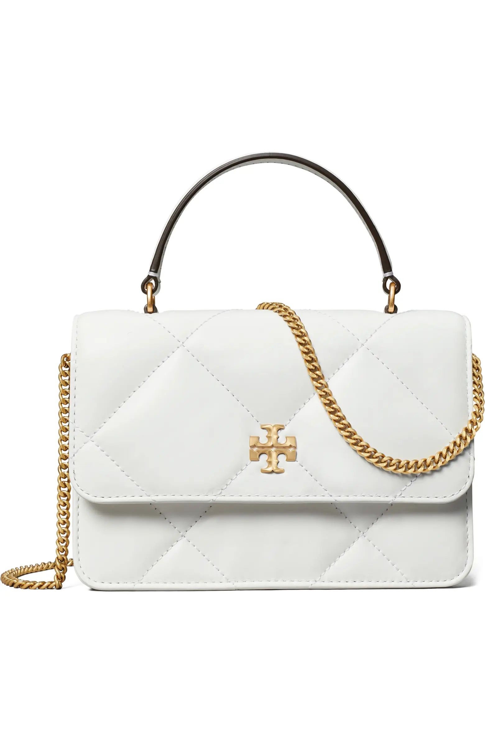 Tory Burch Mini Kira Diamond Quilted Leather Top Handle Bag | Nordstrom | Nordstrom