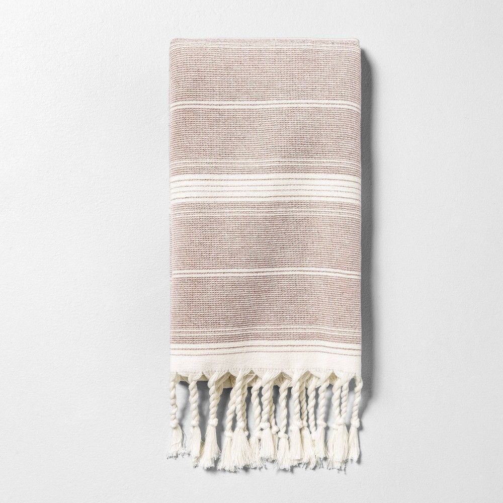 Hand Towel Striped Rust - Hearth & Hand with Magnolia, Brown | Target