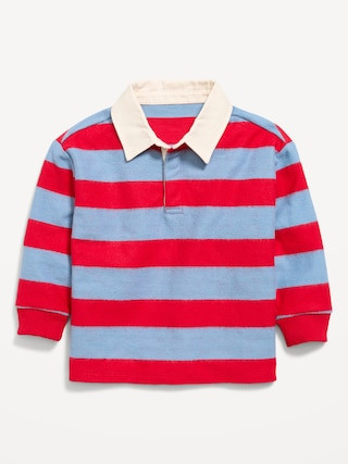 Oversized Long-Sleeve Rugby Shirt for Toddler Boys | Old Navy (US)