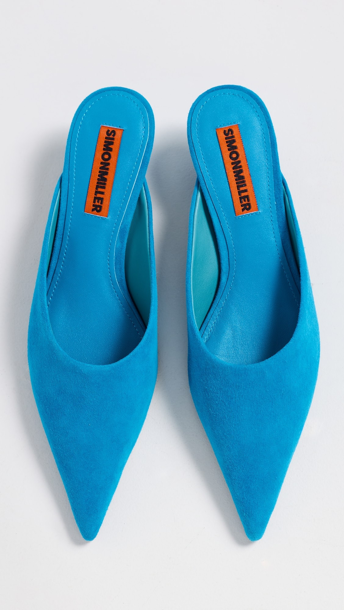 SIMONMILLER Suede Arrow Mules | Shopbop | Shopbop