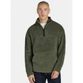 No Boundaries Men's & Big Men's Faux Shearling High Pile Fleece Quarter Zip Pullover, Sizes XS-5X... | Walmart (US)