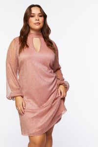 Plus Size Plisse Cutout Mini Dress | Forever 21 (US)