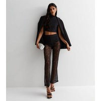 ONLY Black Lace Flared Trousers New Look | New Look (UK)