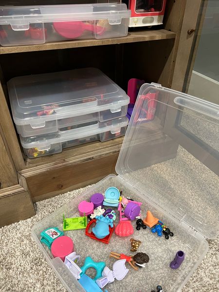 Toy storage organization. Love these bins and they have handles for easy carrying. I needed a solution for storing small objects. 

#LTKhome