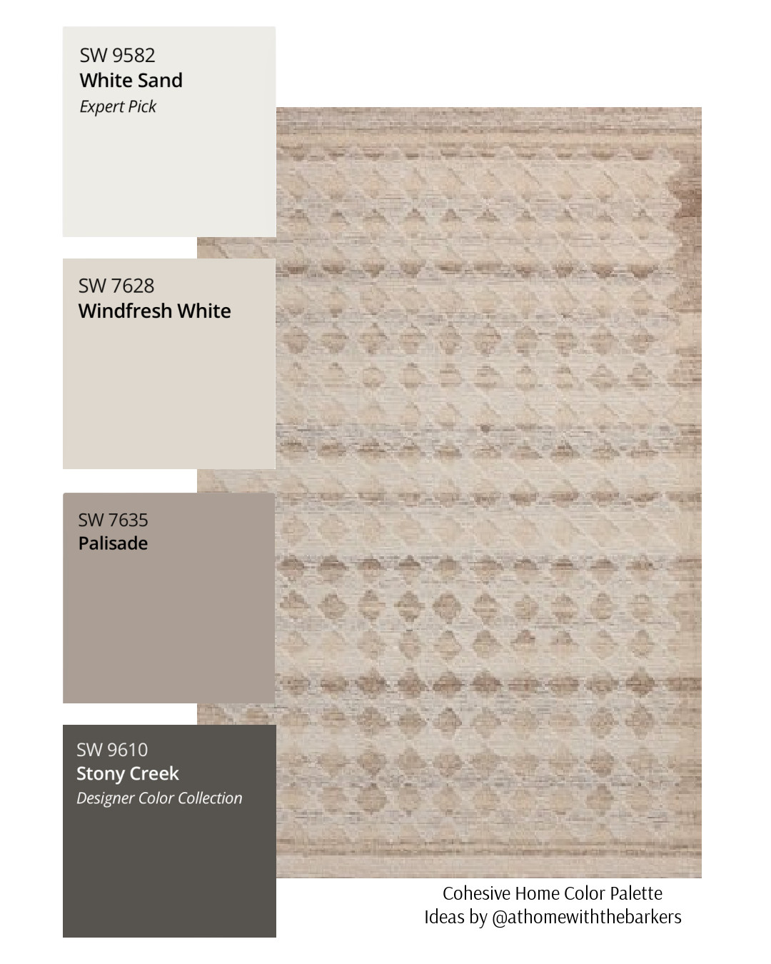 Try these paint colors with the undertone of taupes to pair with this rug from Magnolia Home. It's a beautiful neutral. 

 #LTKHome #LTKSaleAlert