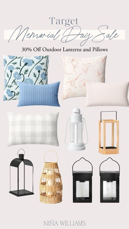 Target 30% Off outdoor lanterns and pillows! Outdoor pillows - outdoor lanterns - summer pillows - summer decorr

#LTKHome #LTKFindsUnder50 #LTKSeasonal