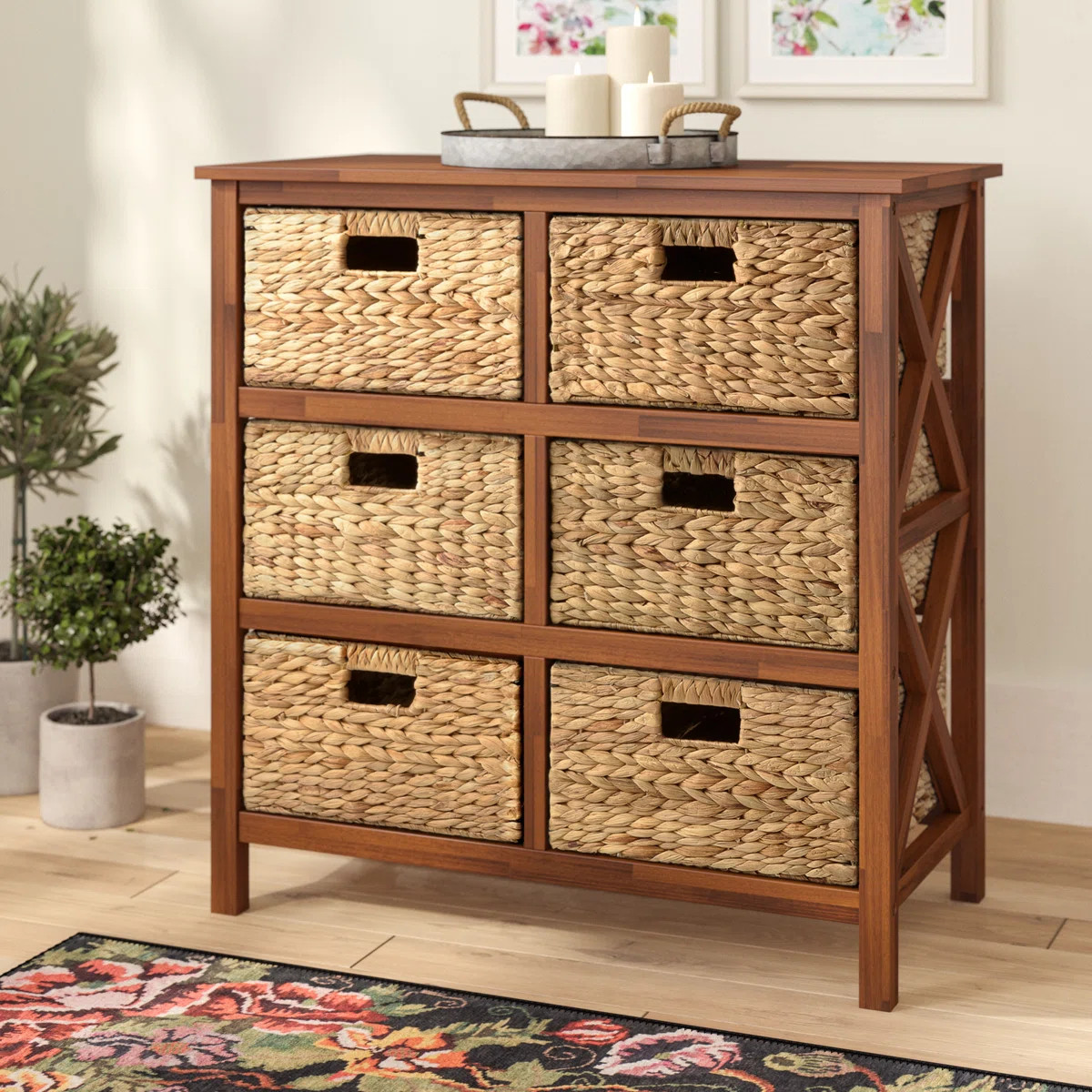 Moise Solid Wood 6 - Drawer Storage Cabinet | Wayfair North America