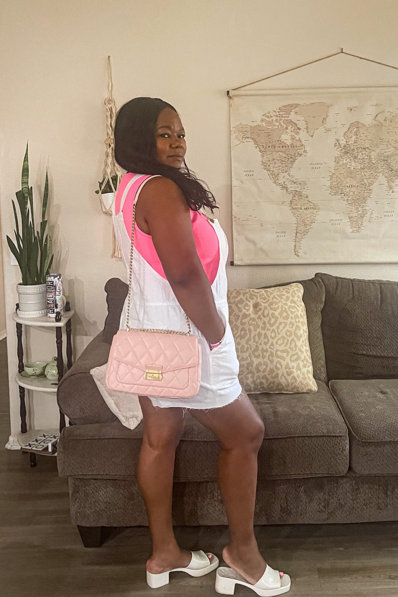 Gonna let my inner child come out this weekend! Looking forward to seeing the Barbie movie.   What are your weekend plans?  “Find the beauty in everything you do.” — Barbie
Overalls & Top: Target
👛 Kate Spade
👠 Coach
#katespadebag #katespade #barbieattire #barbiemovie #blackbarbie #pinkoutfitinspo #barbieaesthetic #targetfashion


#LTKunder100 #LTKcurves #LTKunder50